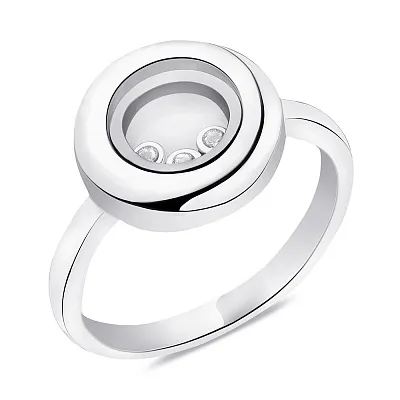 Серебряное кольцо с фианитами  (арт. 7501/5829)