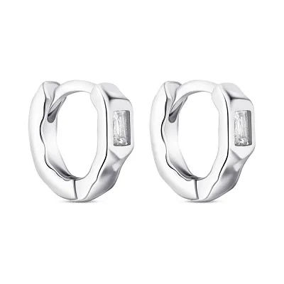 Серебряные серьги с фианитами (арт. 7502/9649/10)