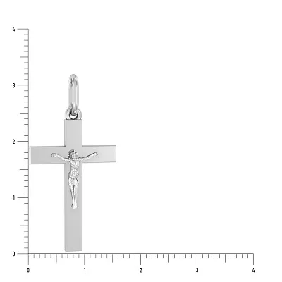 Хрестик з білого золота «Стежина до Бога» (арт. 501361б)