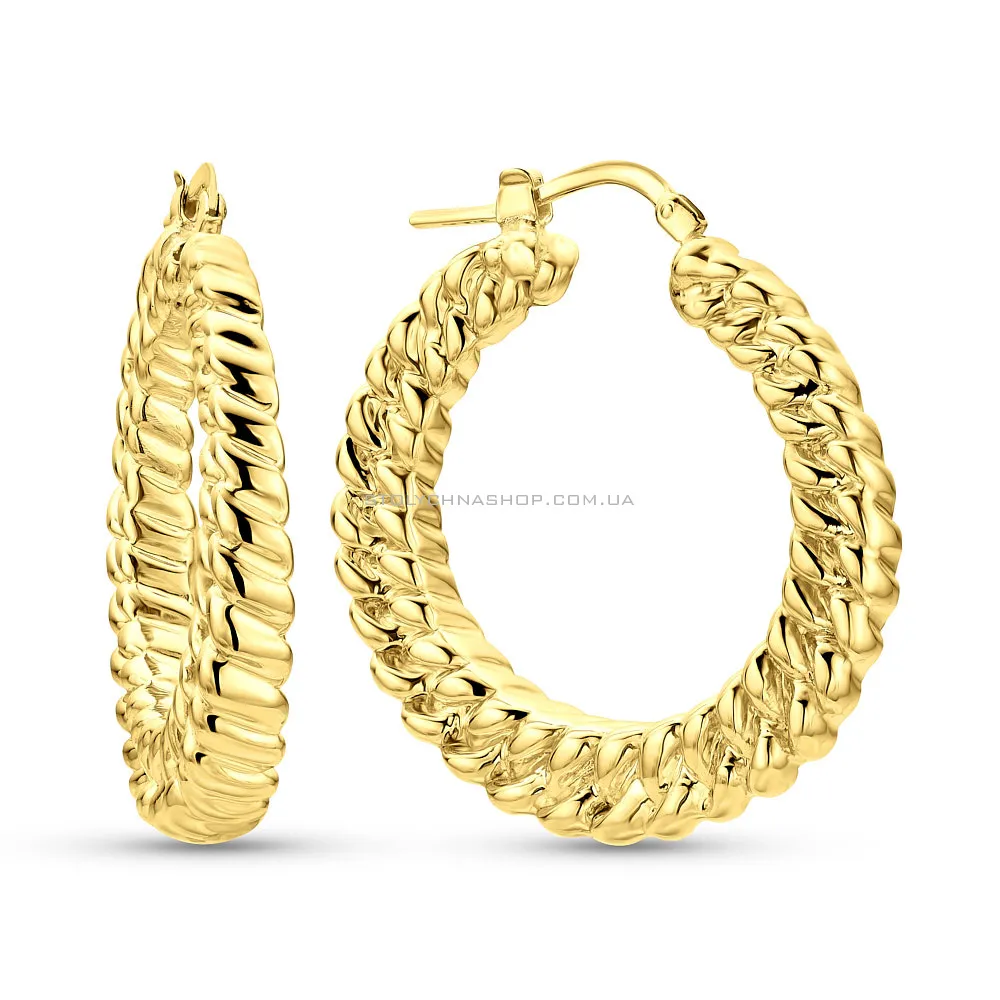 Золоті сережки-кільця Francelli (арт. 109777/30ж) - цена