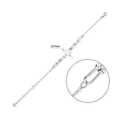 Браслет з білого золота (арт. 326736б)