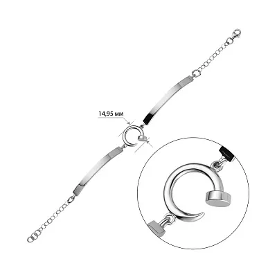 Браслет з білого золота (арт. 322952б)