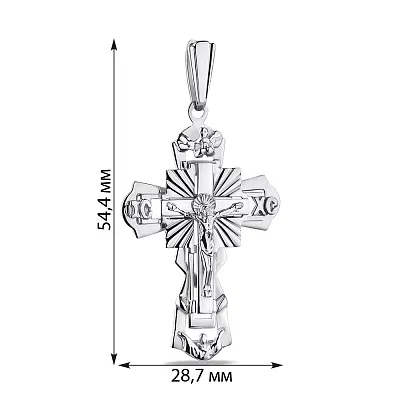 Крестик из серебра с распятием  (арт. 7504/2-0196.0.2)