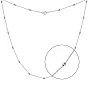 Кольє зі срібла з намистинками  (арт. 7507/1378)
