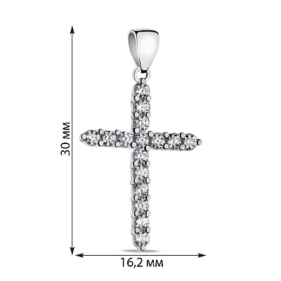 Срібний підвіс с фіанітами (арт. 7503/032)