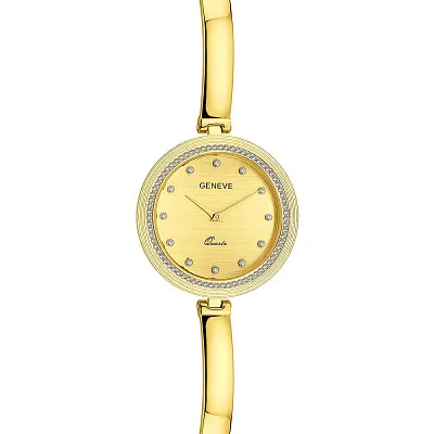 Жіночий золотий годинник з фіанітами (арт. 260227ж)