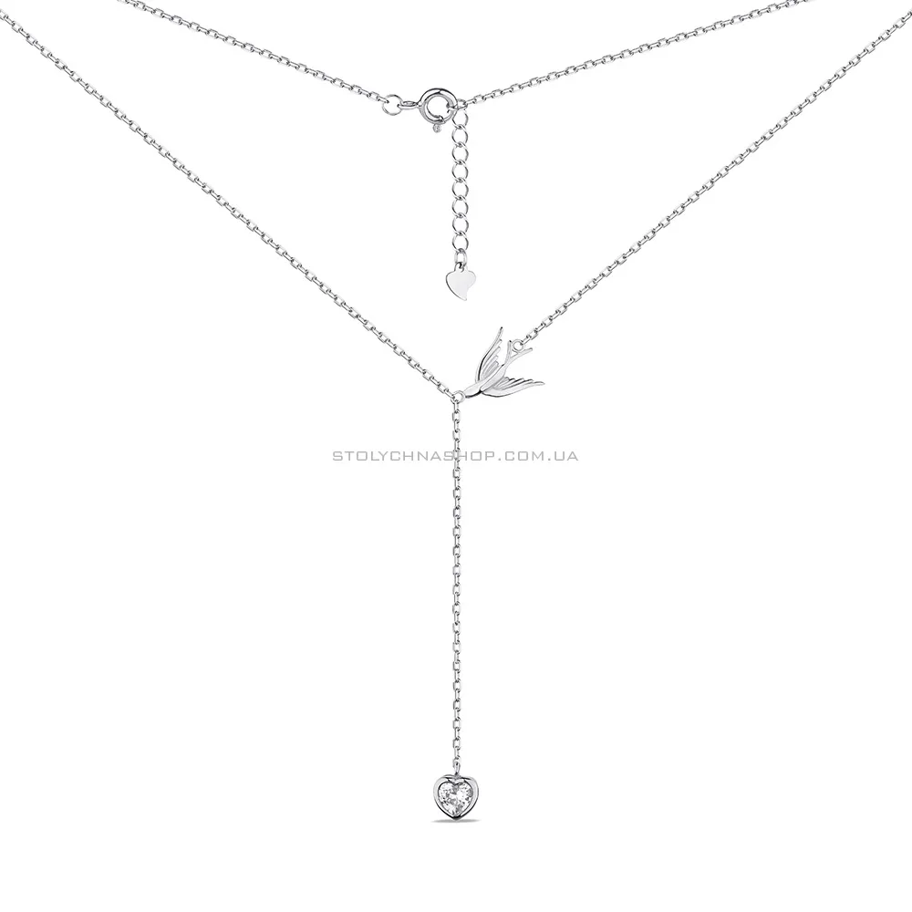 Срібне кольє-краватка (арт. 7507/Кл2Ф/2003) - цена