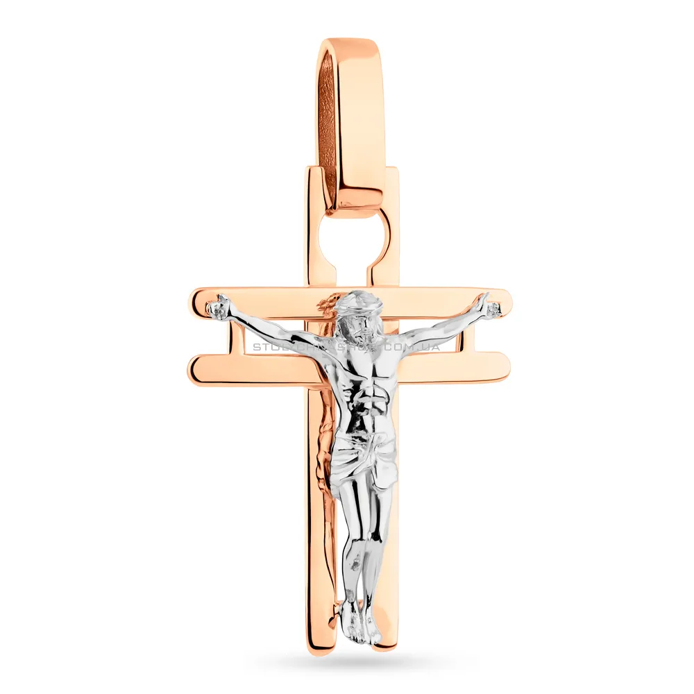 Золотой крестик с распятием (арт. 130032Д)
