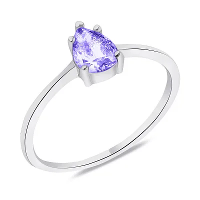 Серебряное кольцо с фиолетовым альпинитом (арт. 7501/5973аф)