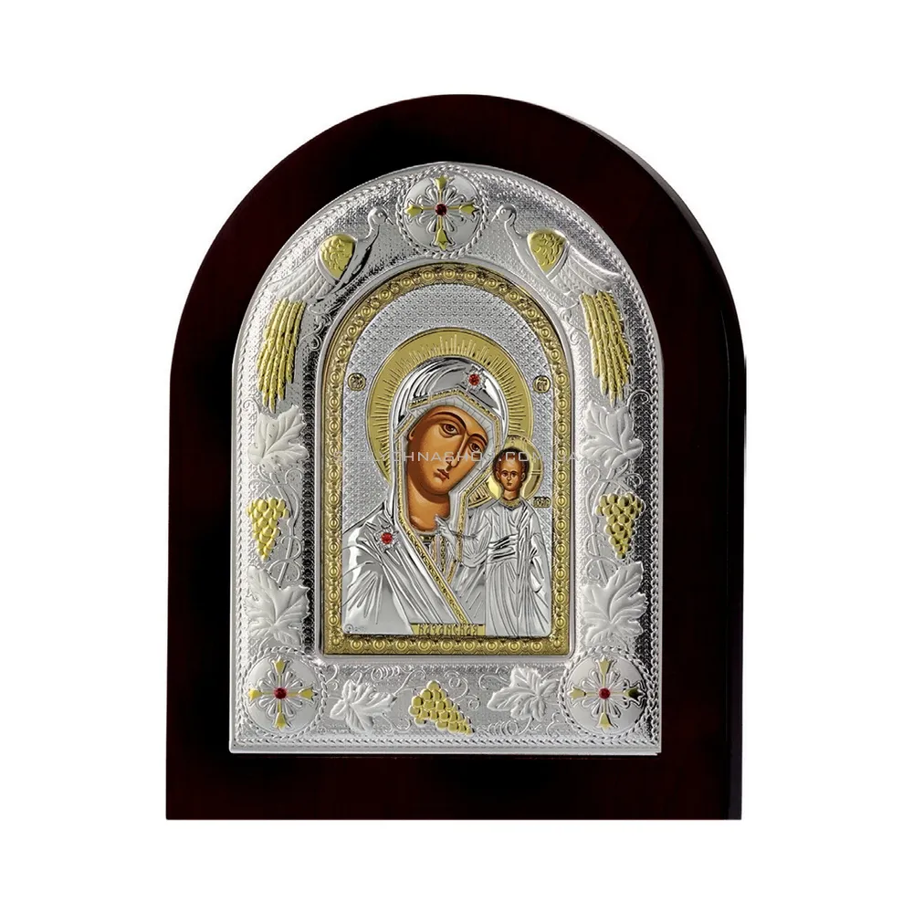 Срібна ікона "Божа Матір Казанська" (290х240 мм) (арт. MA/E3106AX)