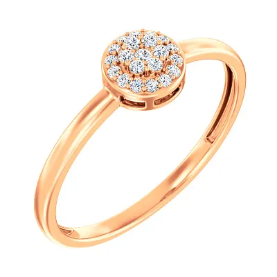 Золотое кольцо с бриллиантами (арт. К011233015)