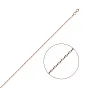 Цепочный  браслет из красного золота плетения Ребекка (арт. 318001р)