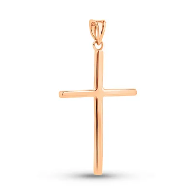 Крестик из красного золота (арт. 424797)