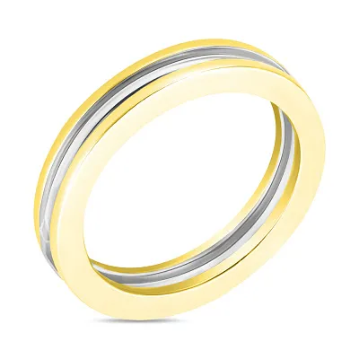 Кольцо из желтого и белого золота (арт. 153405жб)