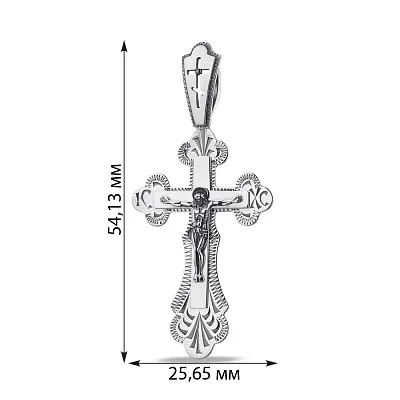 Срібний хрестик «Розп'яття Христове» (арт. 7904/311103Чис)