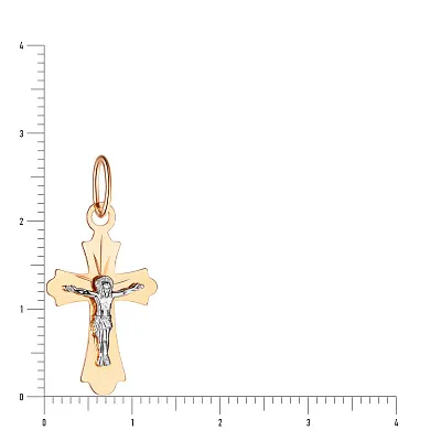 Золотой нательный крестик с распятием  (арт. 510500)
