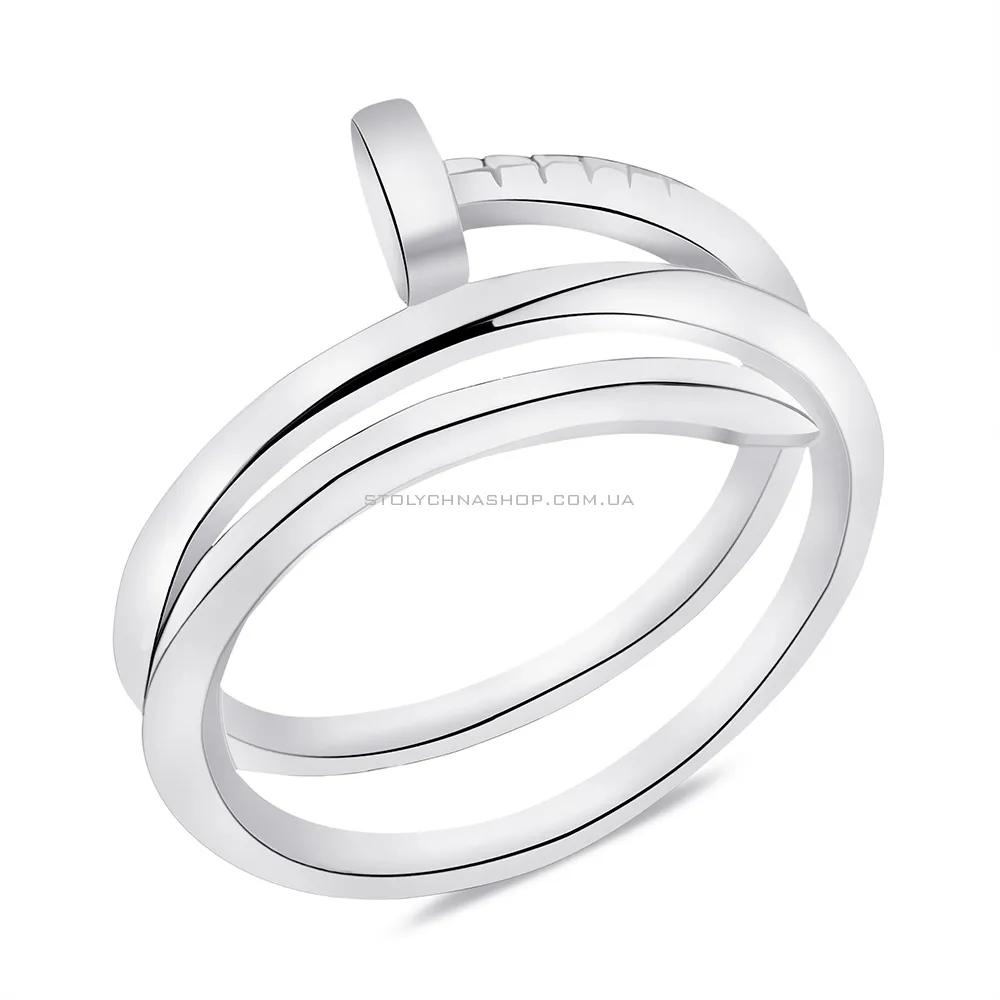 Срібна каблучка без каміння (арт. 7501/6181) - цена