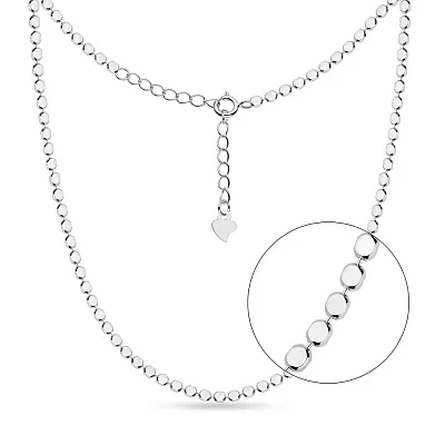 Тонке срібне кольє Trendy Style без каміння  (арт. 7507/1396)