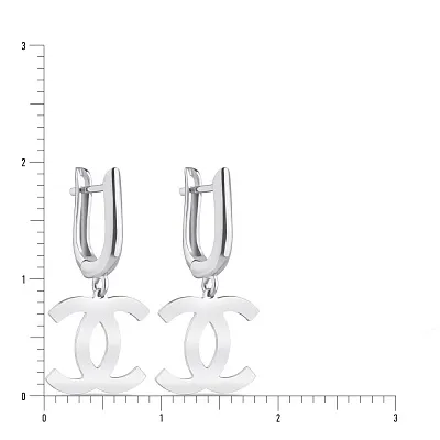 Срібні сережки-підвіски  (арт. 7502/4061)