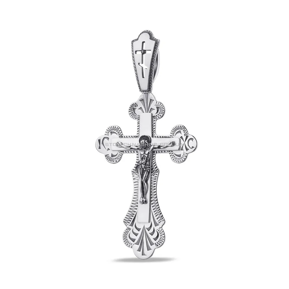 Крестик из серебра «Распятие Христа» (арт. 7904/311103-Ч)