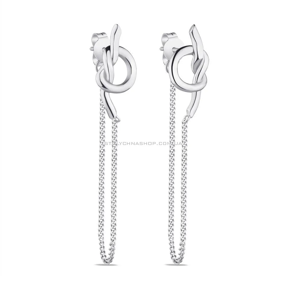 Довгі сережки Trendy Style зі срібла (арт. 7518/6130) - цена