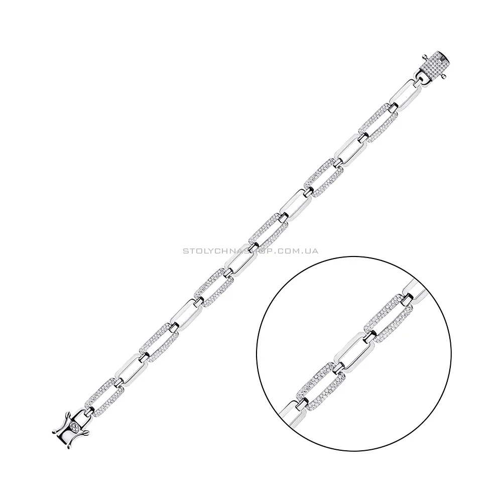 Срібний браслет з фіанітами Trendy Style (арт. 7509/4045) - цена