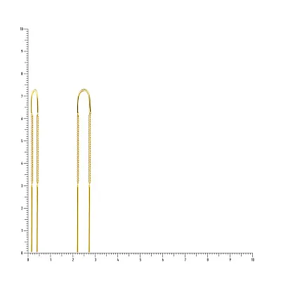 Золоті сережки-протяжки  (арт. 103659ж)