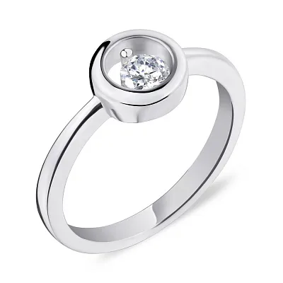 Кольцо из серебра с фианитом (арт. 7501/5186)