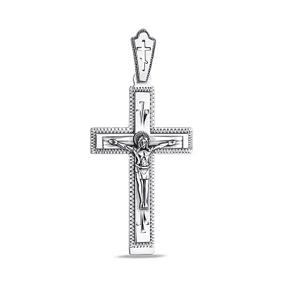 Хрестик зі срібла (арт. 7904/3760-ч)