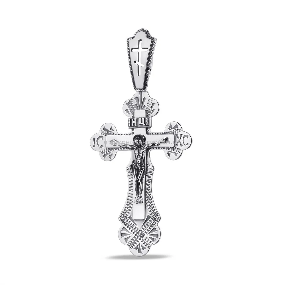 Крестик из серебра «Распятие Христа» (арт. 7904/311104-Ч)