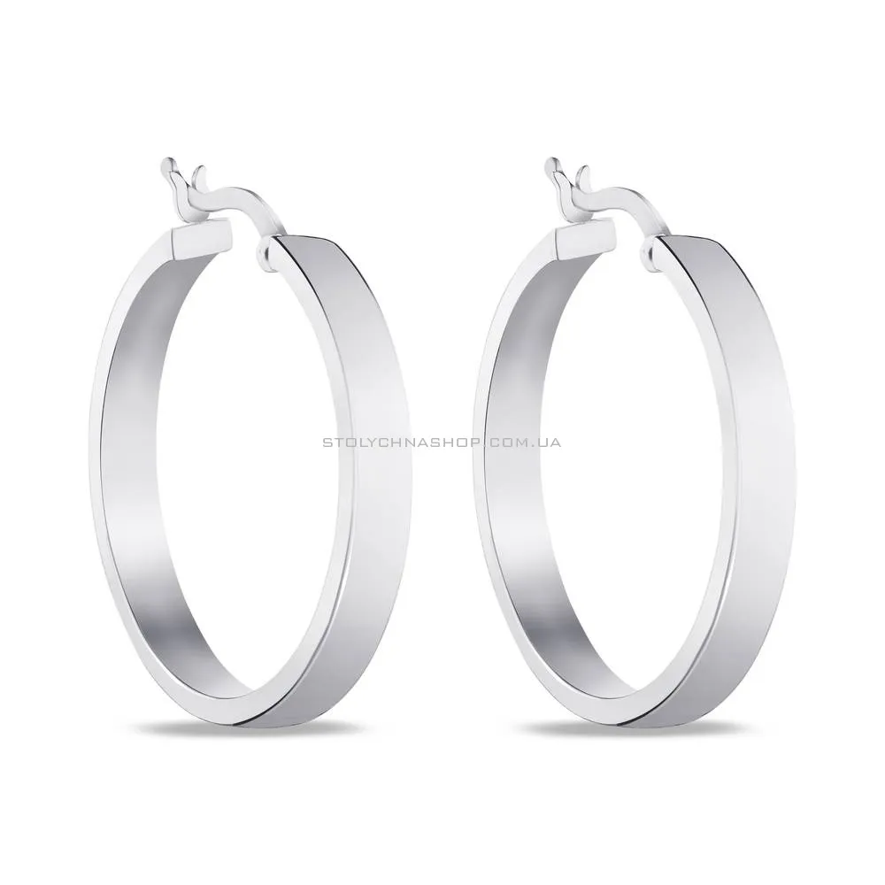 Серебряные сережки-кольца (арт. 7502/4262/25) - цена