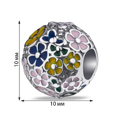 Срібний шарм з емаллю (арт. 7903/3207е)