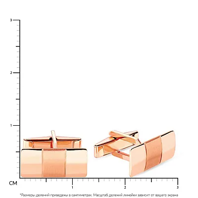 Мужские запонки из красного золота (арт. 210085м)