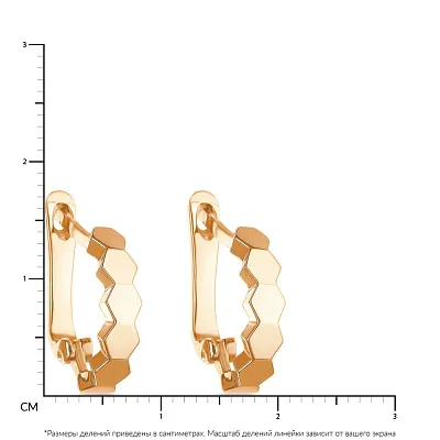 Сережки из красного золота (арт. 107606)
