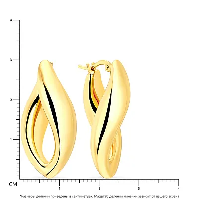 Сережки Francelli з жовтого золота  (арт. е108243/30ж)