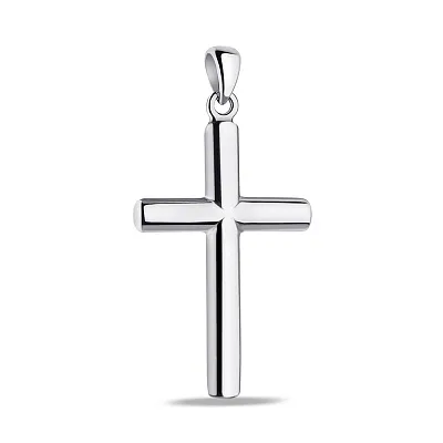 Срібний хрестик без каменів (арт. 7503/4049)