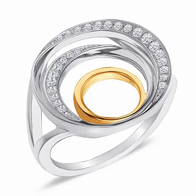 Серебряное кольцо с фианитами (арт. 7501/4162)