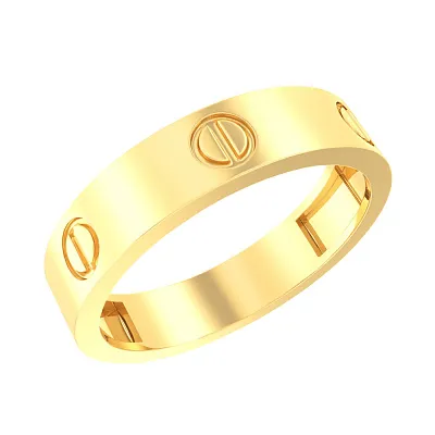 Золотое кольцо без камней (арт. 140716ж)