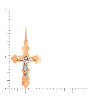 Православный золотой крестик с распятием  (арт. 512001р)