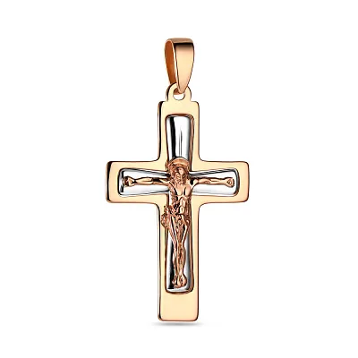 Крестик из красного золота «Духовное возрождение» (арт. 501377кб)