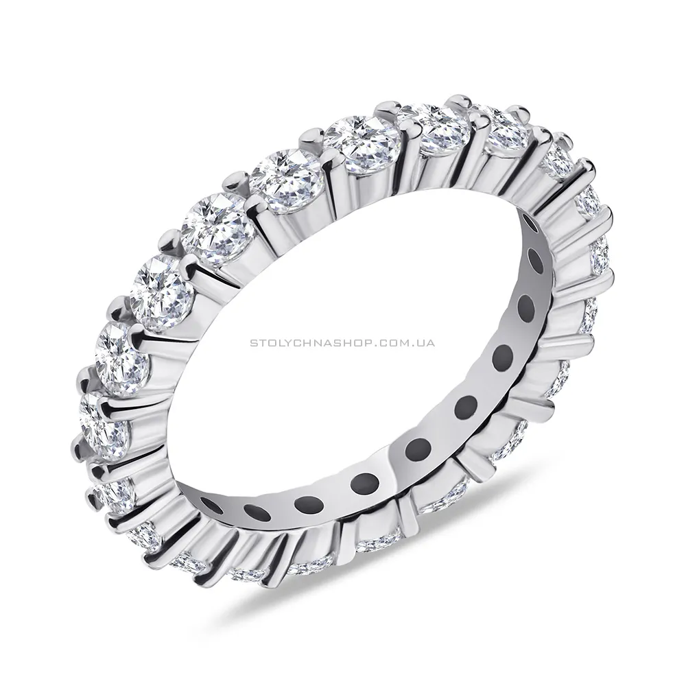 Кольцо из серебра с фианитами (арт. 7501/5372)
