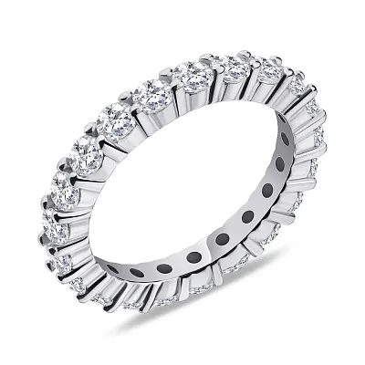 Кольцо из серебра с фианитами (арт. 7501/5372)