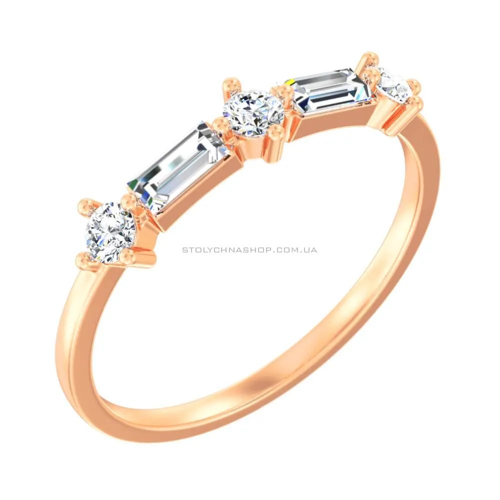 Золотое кольцо с бриллиантами (арт. К011515040) - цена