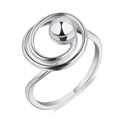 Серебряное кольцо с шариком Trendy Style (арт. 7501/4751)