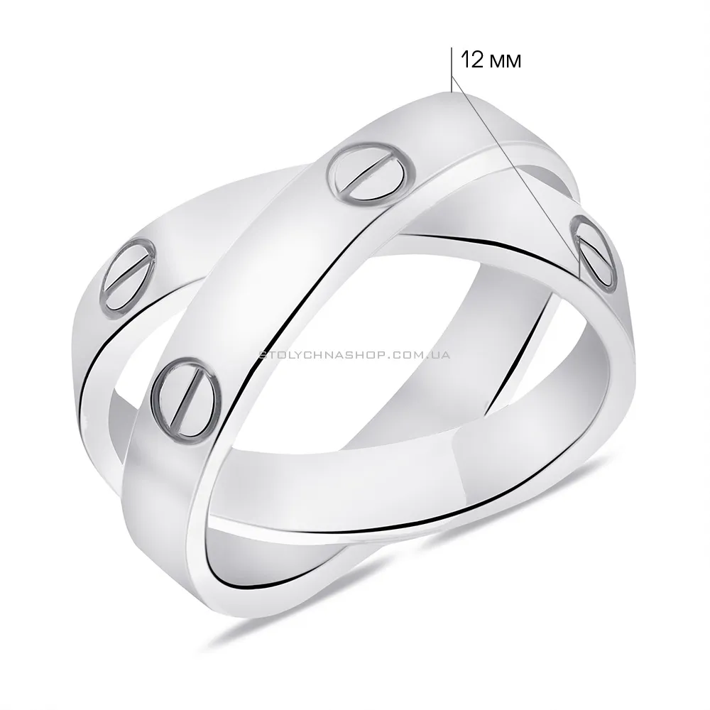 Кольцо из серебра без камней (арт. 7501/6298) - 2 - цена