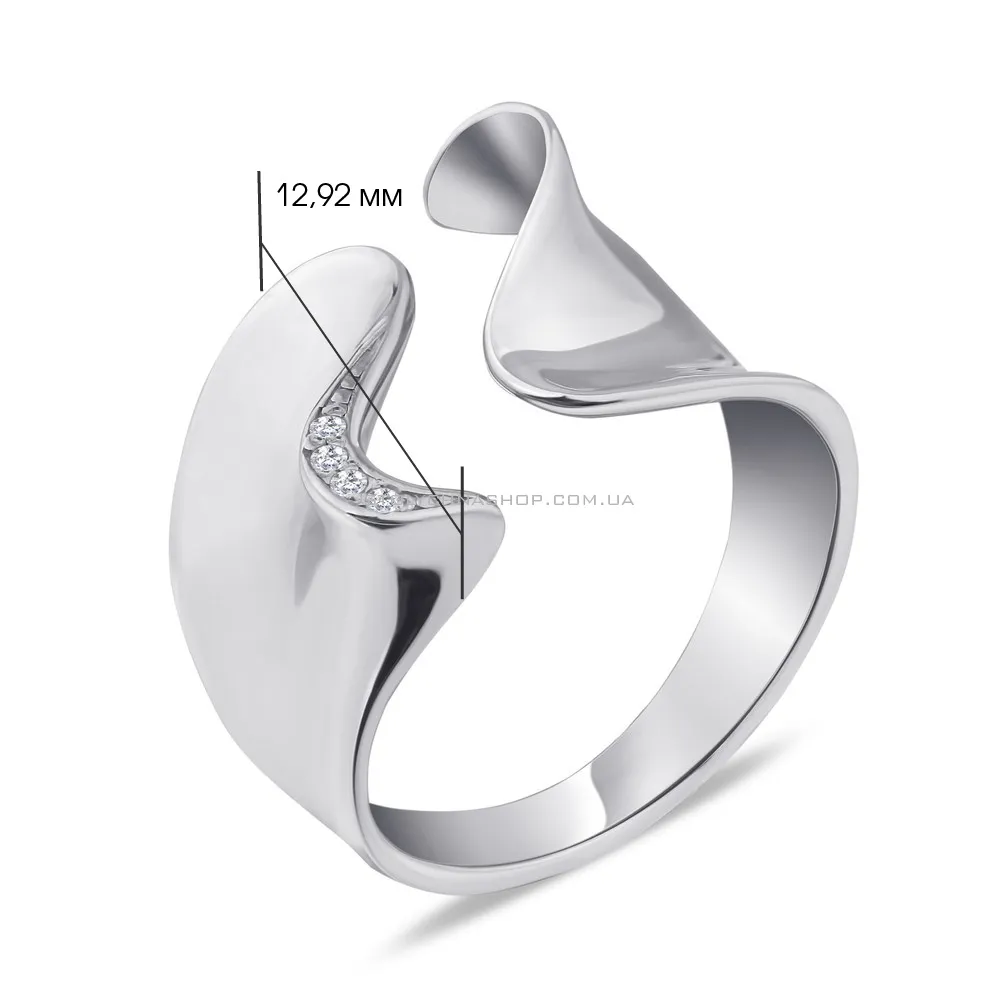 Кольцо серебряное с фианитами (арт. 7501/19253р) - 2 - цена