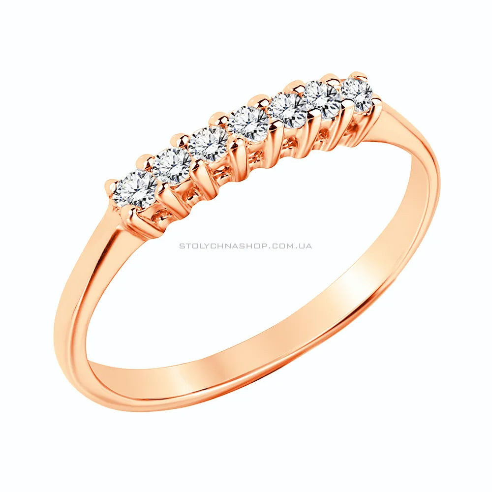 Золотое кольцо с бриллиантами (арт. К041061)