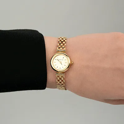 Женские кварцевые часы из золота (арт. 260104ж)
