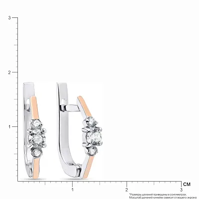 Серебряные серьги с фианитами (арт. 7202/435сю)