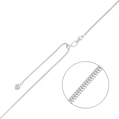 Ланцюжок зі срібла з регульованою довжиною (арт. 0304206з)